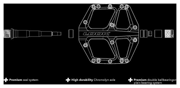 Look Trail Fusion Flat Pedals Ice Blue