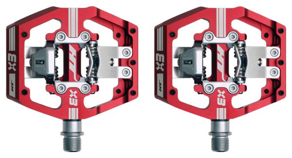 HT Components X3 Pedals Red