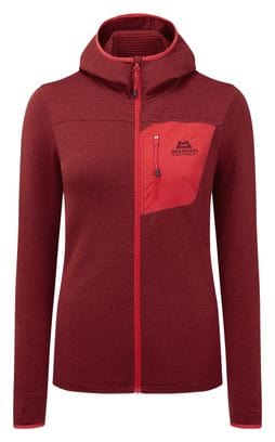 Vellón con capucha Lumiko Rojo para mujer de Mountain Equipment