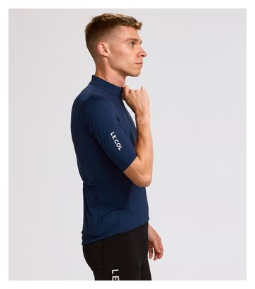 Maglia da uomo a maniche corte Le Col Pro blu