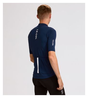 Maglia da uomo a maniche corte Le Col Pro blu
