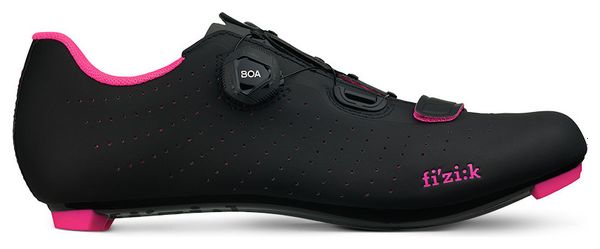 Zapatilla de carretera FIZIK Tempo OvercurveR5 Negra/Rosa 39