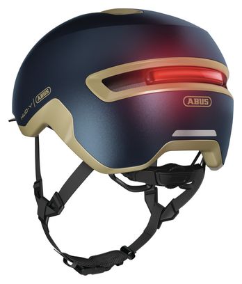 Abus HUD-Y Stadthelm Blau/Gold