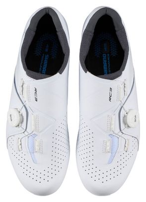 Pair of Shimano RC300 Road Shoes White