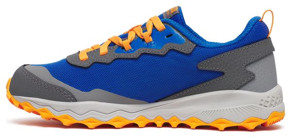 Saucony Peregrine KDZ Shield Blue/Orange Children's Trail Shoes