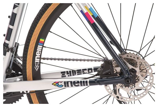 Bicicleta de gravilla Cinelli Zydeco 700 Shimano GRX 400 Persiguiendo el arco iris 2021