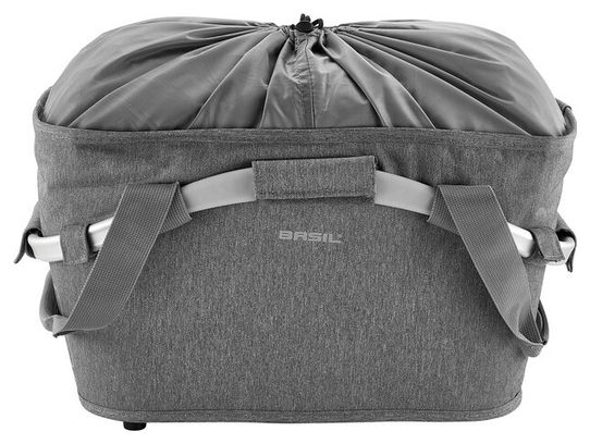 BASIL Panier à Vélo 2Day Carry All 15 Litre 28 x 37 x 25 Cm - Gris