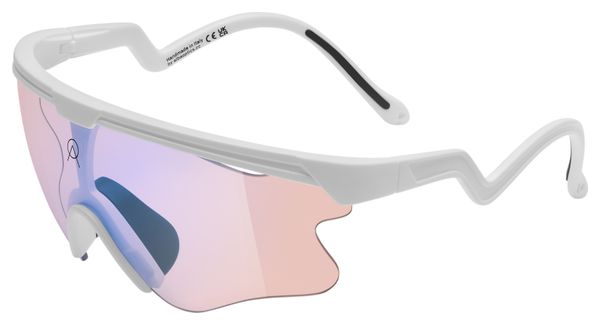 Alba Optics Delta Brille Weiß Vzum F-Lens Flamingo Lei