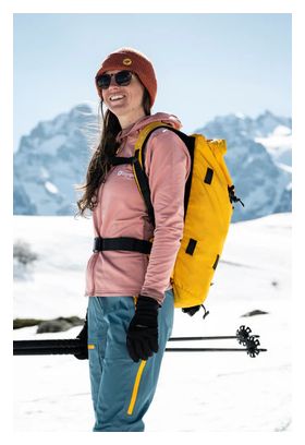 Felpa tecnica Lagoped Gelinotte Hoodie rosa da donna 
