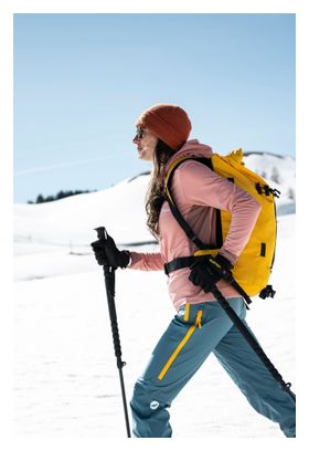 Felpa tecnica Lagoped Gelinotte Hoodie rosa da donna 
