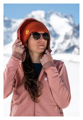 Felpa tecnica Lagoped Gelinotte Hoodie rosa da donna 