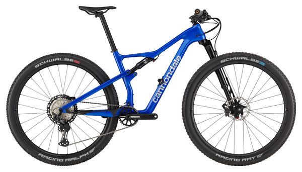 Bicicleta de montaña Cannondale Scalpel Carbon 2 29'' Shimano XT 12V Azul con suspensión integral