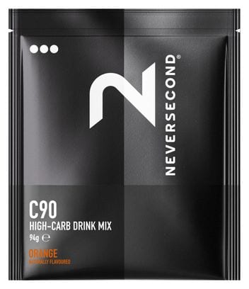 Boisson Énergétique Neversecond C90 High Carb Drink Mix Orange 94g