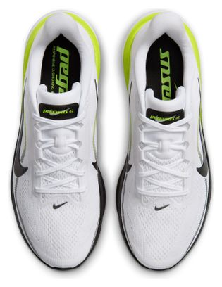 Nike Pegasus 42 Running Shoes, White/Yellow, Men's