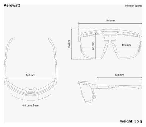 Gafas SCICON Aerowatt Multimirror Azul / Negro