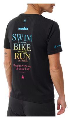 Camiseta Compressport Training Ironman 2026 negra para mujer