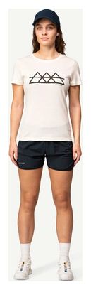 Camiseta blanca de mujer Devold Classic 'Triple'