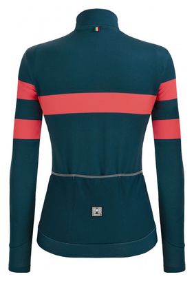 Santini Colore Bengal Women&#39;s Long Sleeve Jersey Turquoise Blue