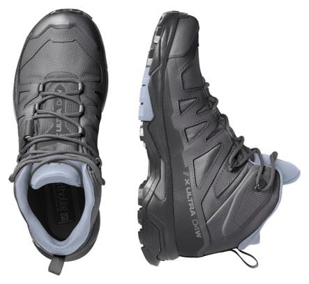 Salomon X Ultra 4 Mid GTX Grey Blue Women's Hiking Shoes