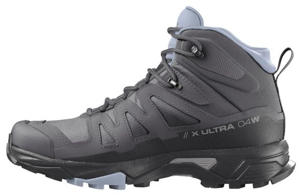 Salomon X Ultra 4 Mid GTX Grey Blue Women's Hiking Shoes