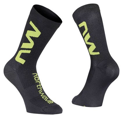 Northwave Extreme Air Socks Black/Fluo Yellow