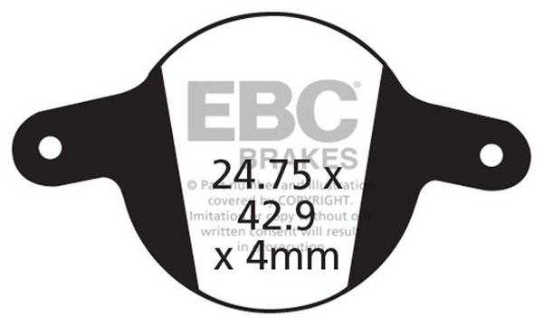 EBC - Plaquettes de frein MAGURA CLARA 01 et LOUISE 02 VERT