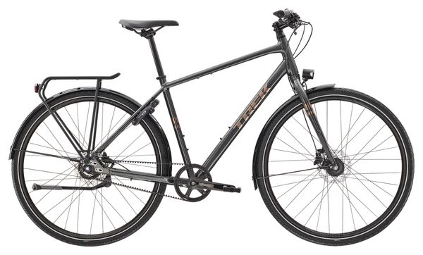 Bicicleta urbana equipada Trek Distrito 4 Shimano Alfine Correa 8V Litio Gris 2023