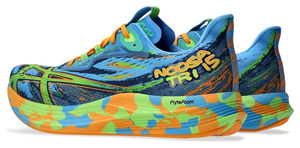 Chaussures de Running Asics Noosa Tri 15 Bleu Vert Orange
