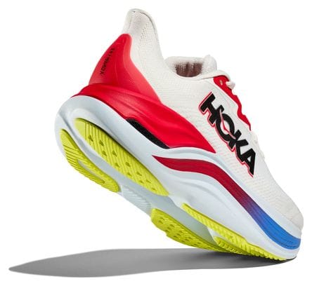 Chaussures Running Hoka Skyward X Blanc Rouge Bleu Homme