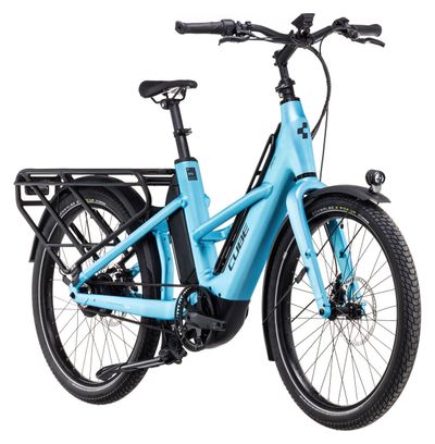 Vélo Cargo Longtail Électrique Cube Longtail Hybrid 725 Enviolo Heavy Duty 725 Wh 26'' Bleu 2024