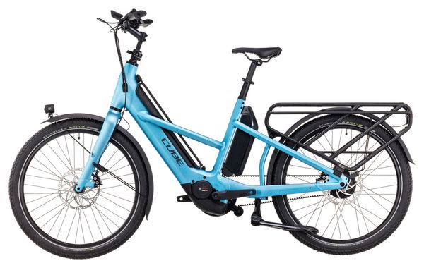 Vélo Cargo Longtail Électrique Cube Longtail Hybrid 725 Enviolo Heavy Duty 725 Wh 26'' Bleu 2024