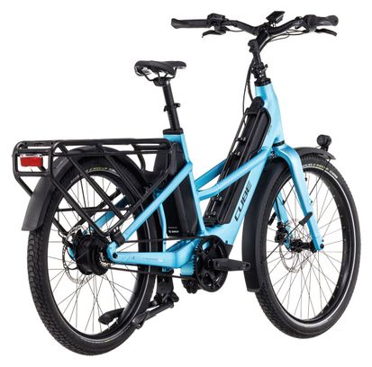 Vélo Cargo Longtail Électrique Cube Longtail Hybrid 725 Enviolo Heavy Duty 725 Wh 26'' Bleu 2024
