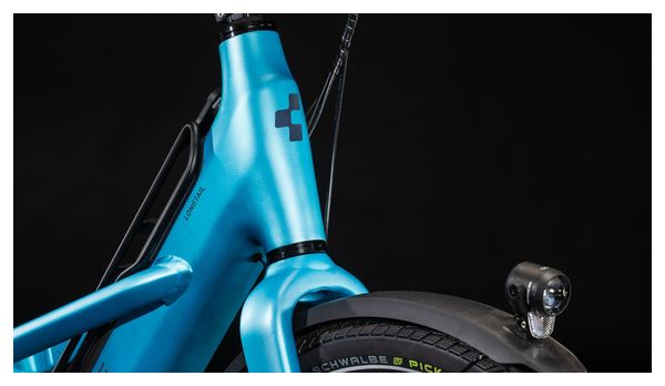 Vélo Cargo Longtail Électrique Cube Longtail Hybrid 725 Enviolo Heavy Duty 725 Wh 26'' Bleu 2024