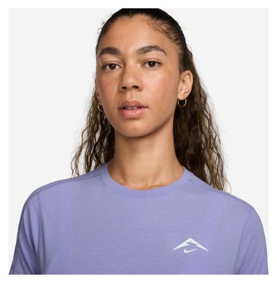 Nike Dri-Fit Trail Mauve Women's Jersey met korte mouwen