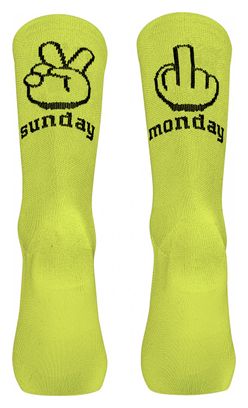 Northwave Sunday Monday Socks Neon Yellow