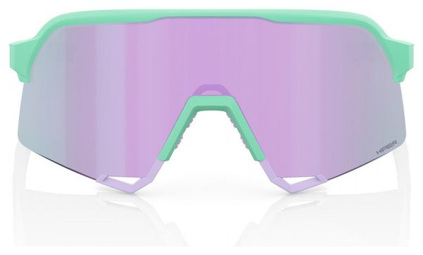 Lunettes 100% S3 Soft Tact Vert - HiPER Mirror Violet