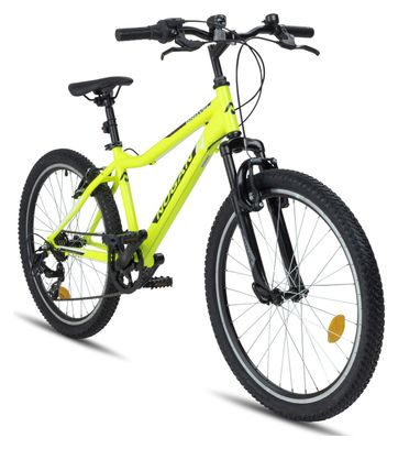 Vélo VTT Enfant Nogan Gravel GO Suspension - 24 pouces - Electric Yellow