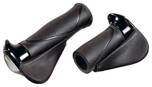 ERGOTEC Grips Mf1 Large Kraton / Aluminium 130+130 Mm - Noir