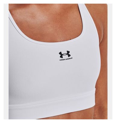 Brassière Under Armour HeatGear Armour Mid Blanc