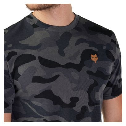 Fox Head Tech Heren T-shirt Korte Mouw Zwart / Camo