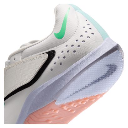 Nike Long Jump Elite Track Shoes, White/Green/Orange, Unisex