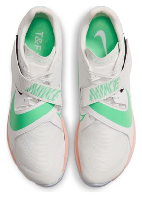 Nike Long Jump Elite Track Shoes, White/Green/Orange, Unisex