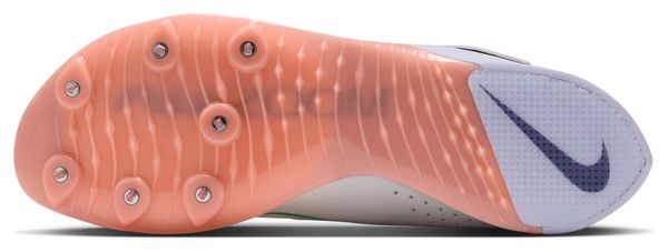 Nike Long Jump Elite Track Shoes, White/Green/Orange, Unisex