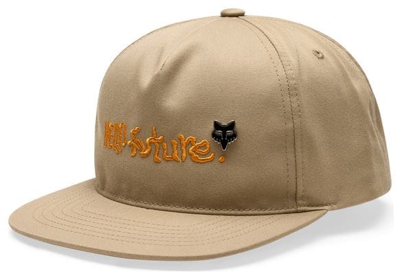 Fox Snapback Cap Hello Future Beige