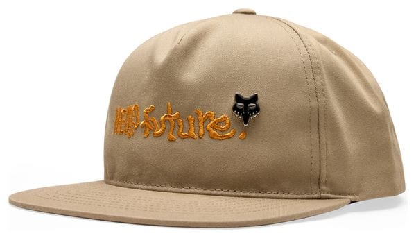 Fox Snapback Cap Hello Future Beige