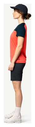 Dames Devold Classic Linear Blue Pink T-Shirt