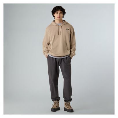 The North Face Graphic Dome Flower Unisex Hoodie Beige
