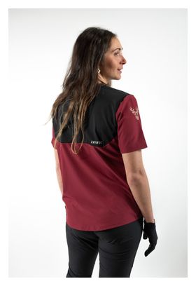 Animoz Pure Women's Long-Sleeve Jersey, Bordeaux/Black