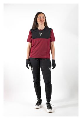 Animoz Pure Women's Long-Sleeve Jersey, Bordeaux/Black