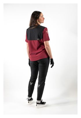 Animoz Pure Women's Long-Sleeve Jersey, Bordeaux/Black